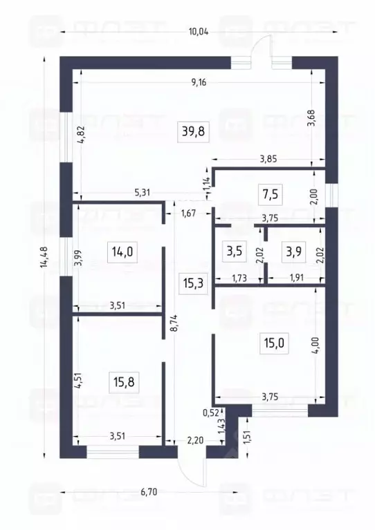 Дом в Татарстан, Высокогорский район, Чернышевское с/пос, д. Шушары ... - Фото 2