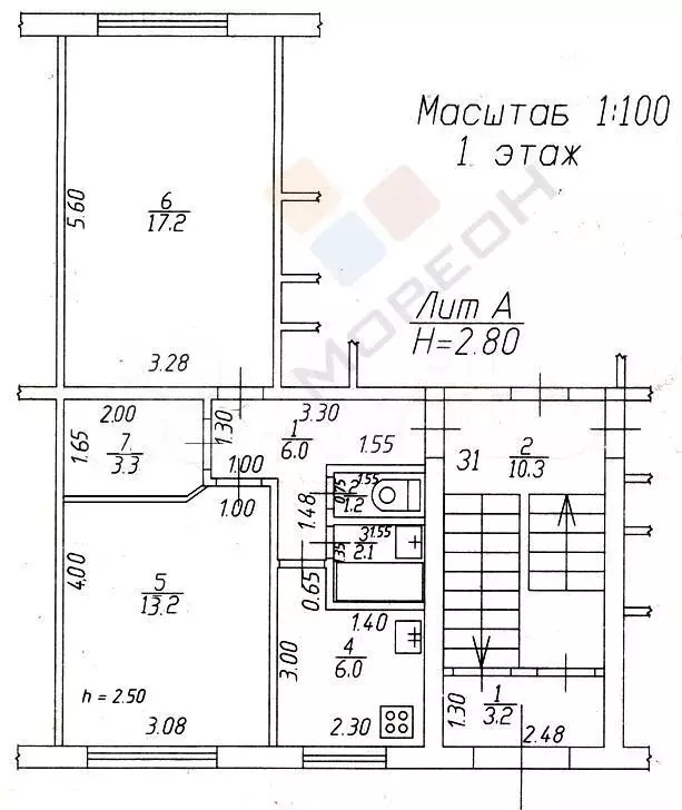 2-к. квартира, 49,7 м, 1/5 эт. - Фото 0