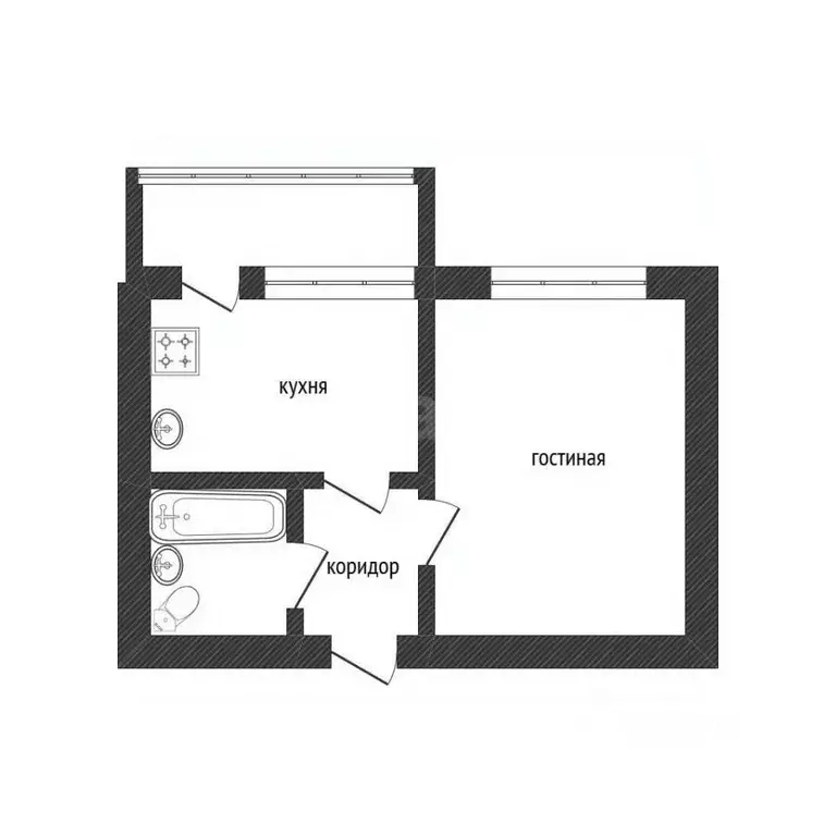 1-к кв. Смоленская область, Смоленск ул. Ударников, 32 (36.3 м) - Фото 2