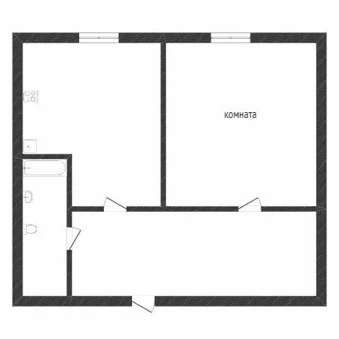 1-комнатная квартира: Улан-Удэ, Столбовая улица, 64 (33.2 м) - Фото 0