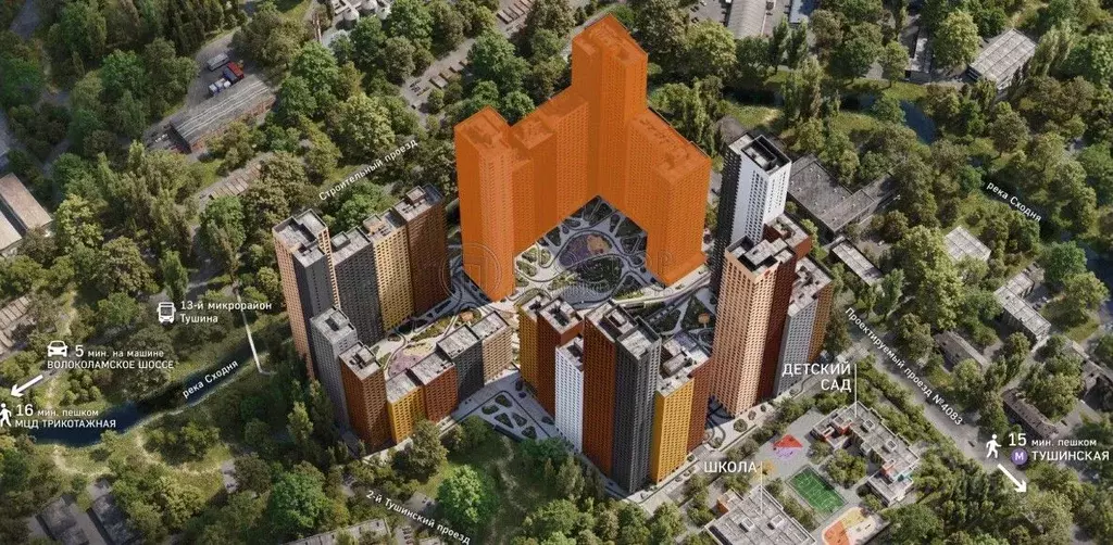 Студия Москва Строительный проезд, 9к1 (34.4 м) - Фото 2