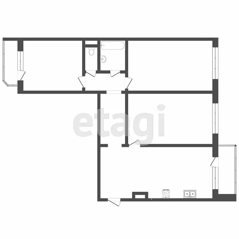 3-комнатная квартира: Тюмень, улица Павла Шарова, 7к1 (93 м) - Фото 0