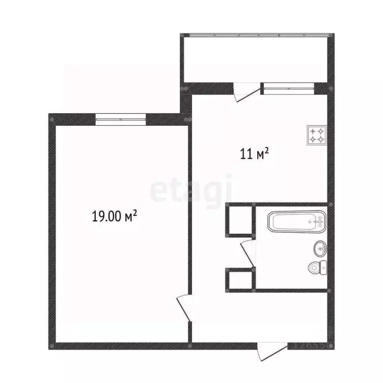 1-к кв. Костромская область, Кострома Давыдовский-3 мкр, 30 (55.2 м) - Фото 0