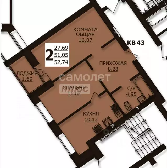 2-к кв. Ивановская область, Ивановский район, Богданихское с/пос, д. ... - Фото 2