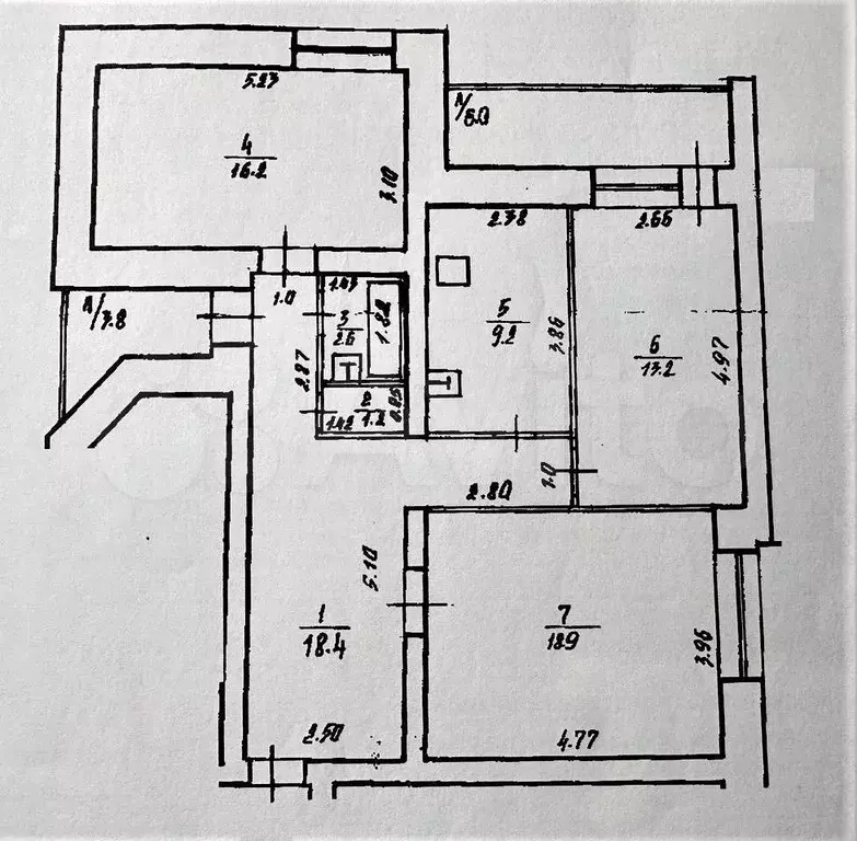 3-к. квартира, 84 м, 2/6 эт. - Фото 0