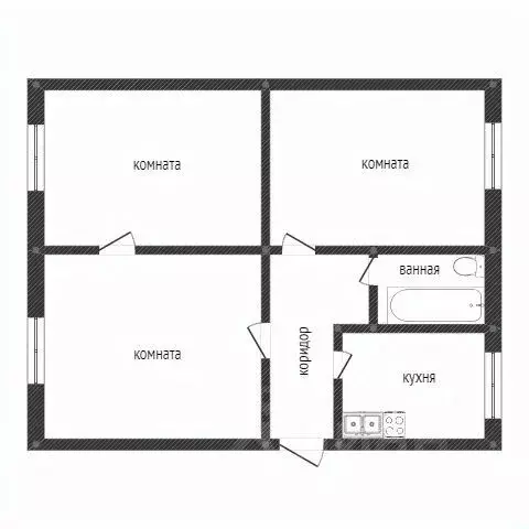 3-к кв. Свердловская область, Нижний Тагил Кленовая ул., 4 (63.0 м) - Фото 1