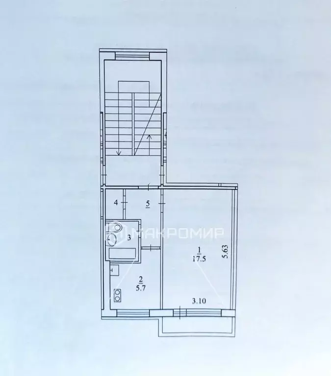 1-к кв. Архангельская область, Архангельск ул. Лочехина, 7 (30.5 м) - Фото 2