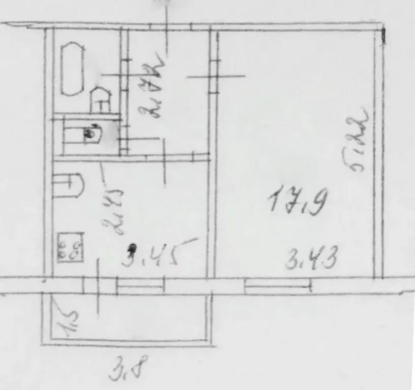 1-к кв. Пензенская область, Пенза ул. Антонова, 41 (40.5 м) - Фото 2