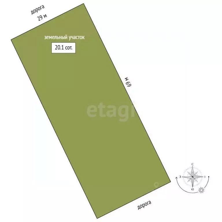 Участок в Мордовия, Краснослободский район, с. Сивинь Нагорная ул. ... - Фото 1