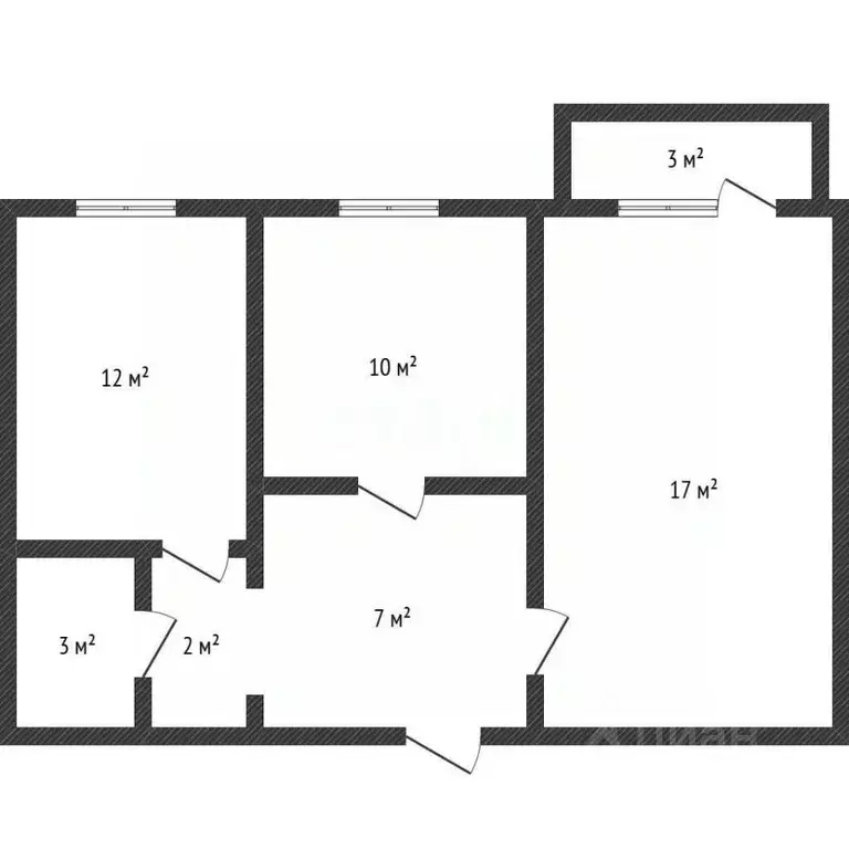 2-к кв. Дагестан, Махачкала ул. Перова, 29А (50.0 м) - Фото 2