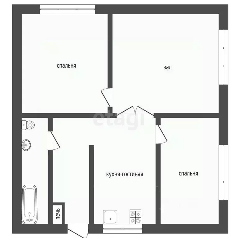 Дом в Свердловская область, Талица Майская ул., 49 (69 м) - Фото 2