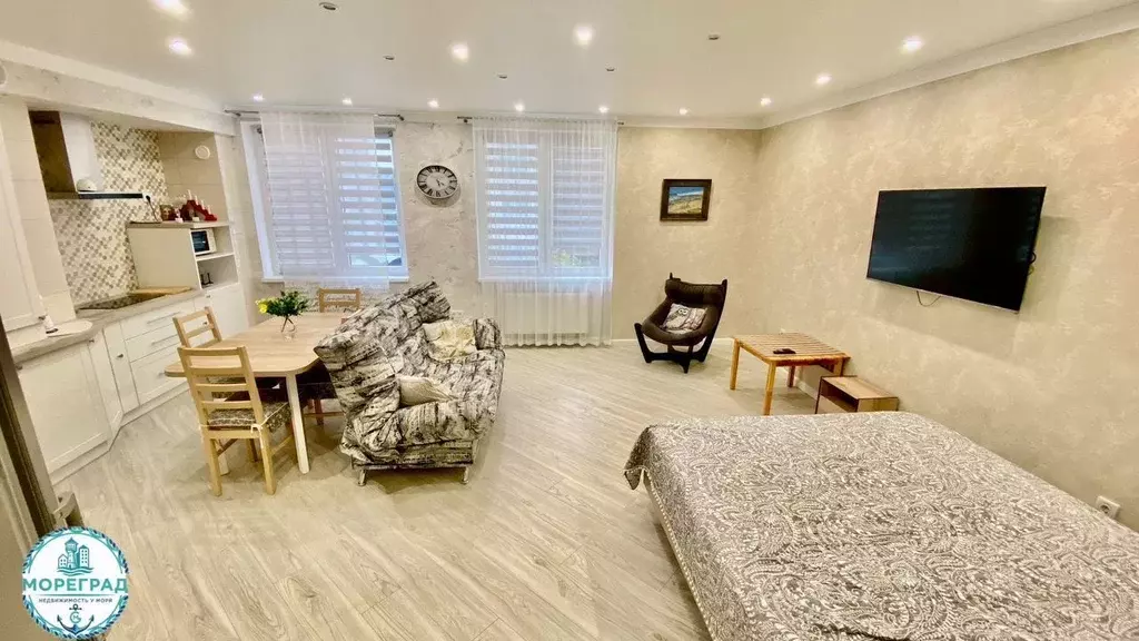 Студия Калининградская область, Зеленоградск ул. Гагарина, 55А (42.0 ... - Фото 1