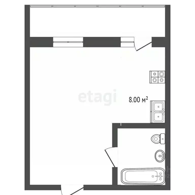 1-к кв. Коми, Сыктывкар ул. Карла Маркса, 131 (40.4 м) - Фото 1