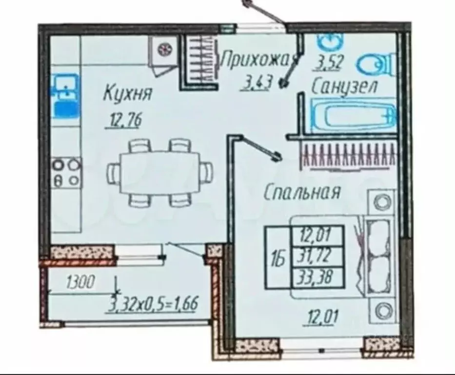 1-к кв. Краснодарский край, Краснодар ул. Имени Генерала Корнилова, ... - Фото 0