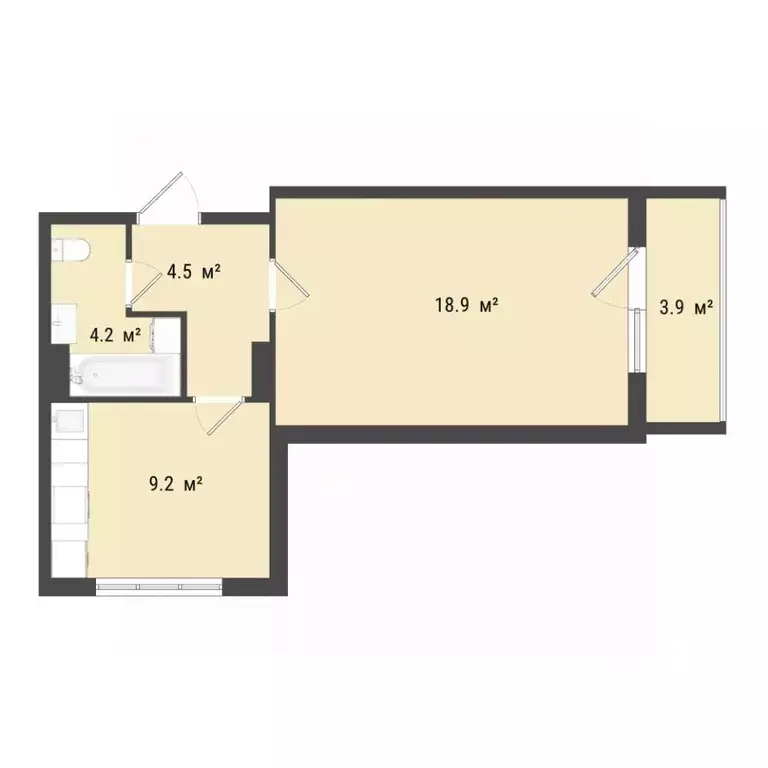 1-к кв. Омская область, Омск Заозерный мкр, ул. Сергея Тюленина, 4 ... - Фото 1