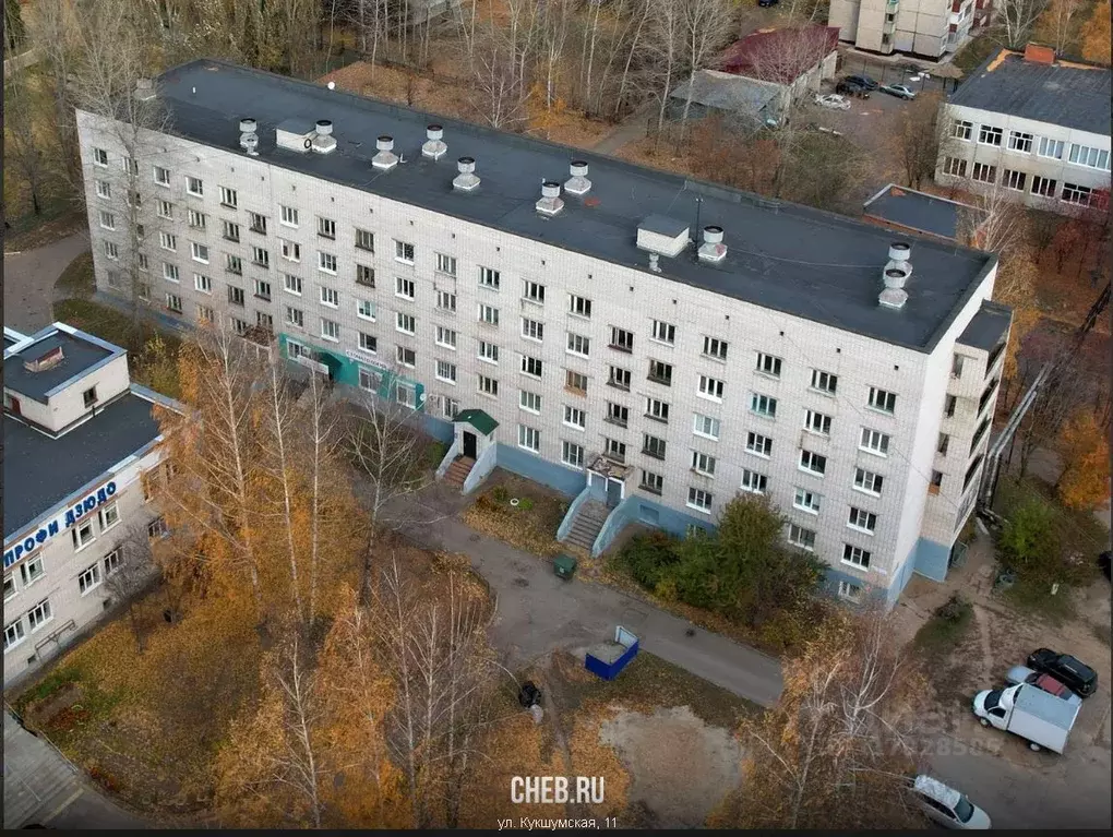 Свободной планировки кв. Чувашия, Чебоксары Кукшумская ул., 11 (17.4 ... - Фото 0