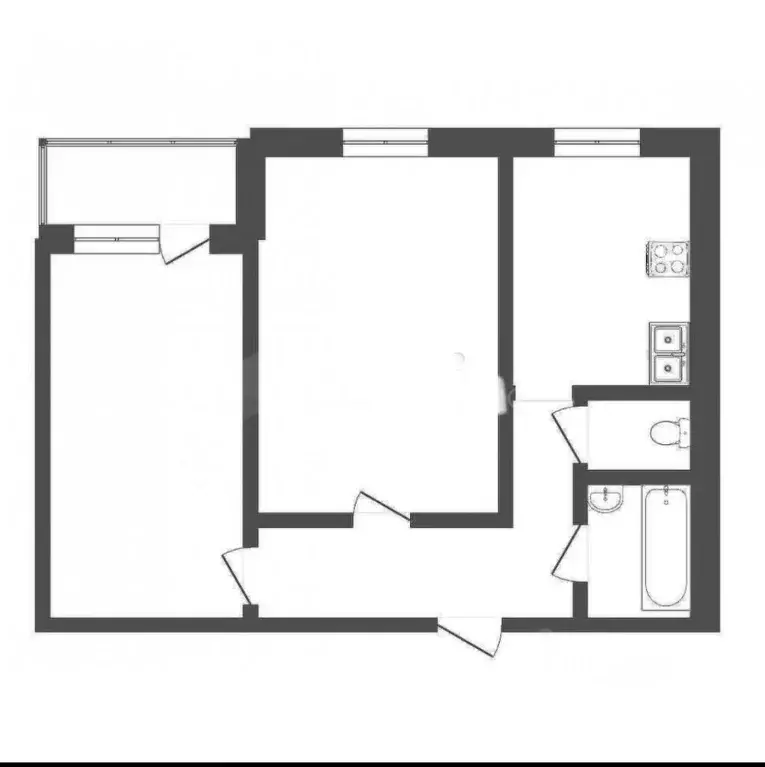 2-к кв. Тюменская область, Тюмень ул. Казачьи луга, 4к1 (50.4 м) - Фото 2
