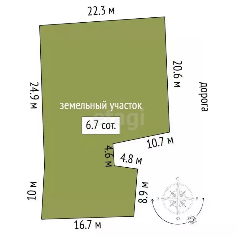 Участок в Крым, Феодосия пер. Владимирский (6.7 сот.) - Фото 1