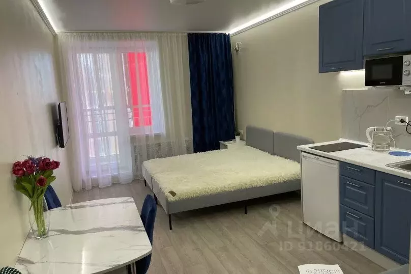 1-к кв. Татарстан, Казань ул. Аметьевская магистраль, 16к4 (28.0 м) - Фото 1