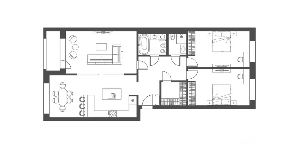 3-к кв. Москва Ленинградский просп., 29к3 (96.0 м) - Фото 1