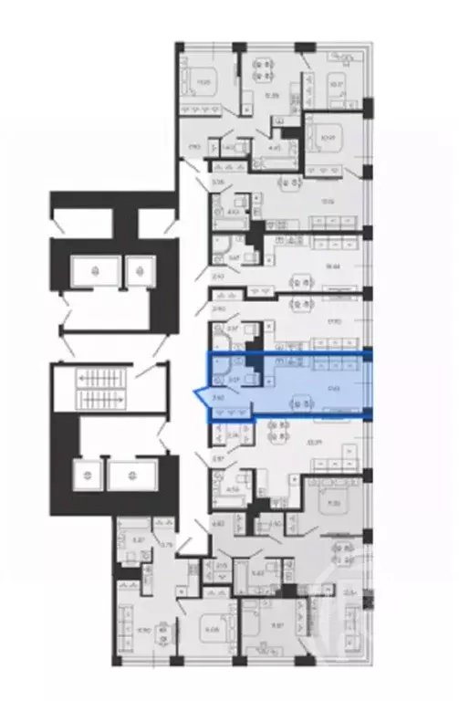 Студия Санкт-Петербург бул. Головнина, 13 (24.92 м) - Фото 2