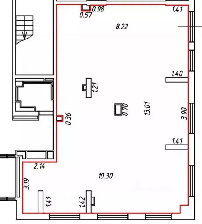 Помещение свободного назначения в Москва Иловайская ул., 2 (110 м) - Фото 2