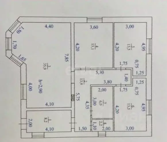 Дом в Липецкая область, Липецкий муниципальный округ, с. Боринское ул. ... - Фото 2