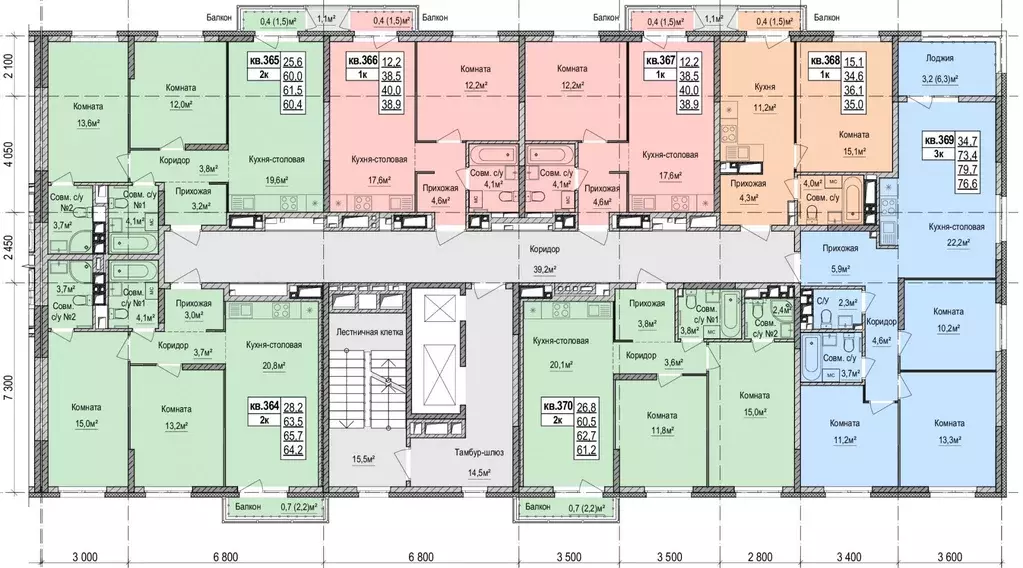 1-к кв. Удмуртия, Ижевск Союзная ул., 8Б (35.05 м) - Фото 2