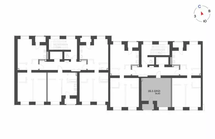 1-комнатная квартира: Нижнекамск, 15-й микрорайон, ЖК Калина (34.8 м) - Фото 1
