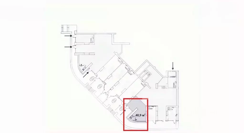 Помещение свободного назначения в Москва Ярцевская ул., 27к1 (41 м) - Фото 2