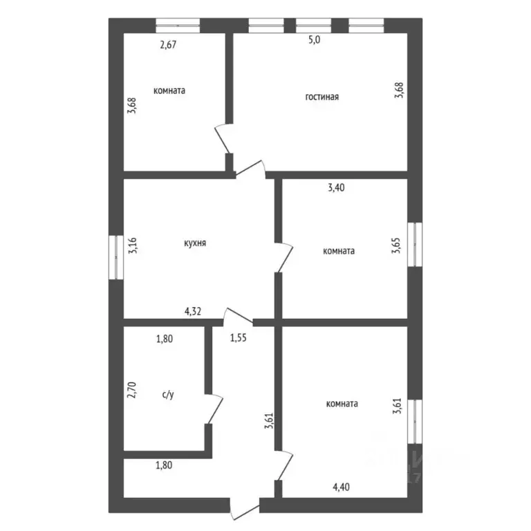 Коттедж в Тюменская область, Ялуторовск 3-я Западная ул., 37 (96 м) - Фото 2