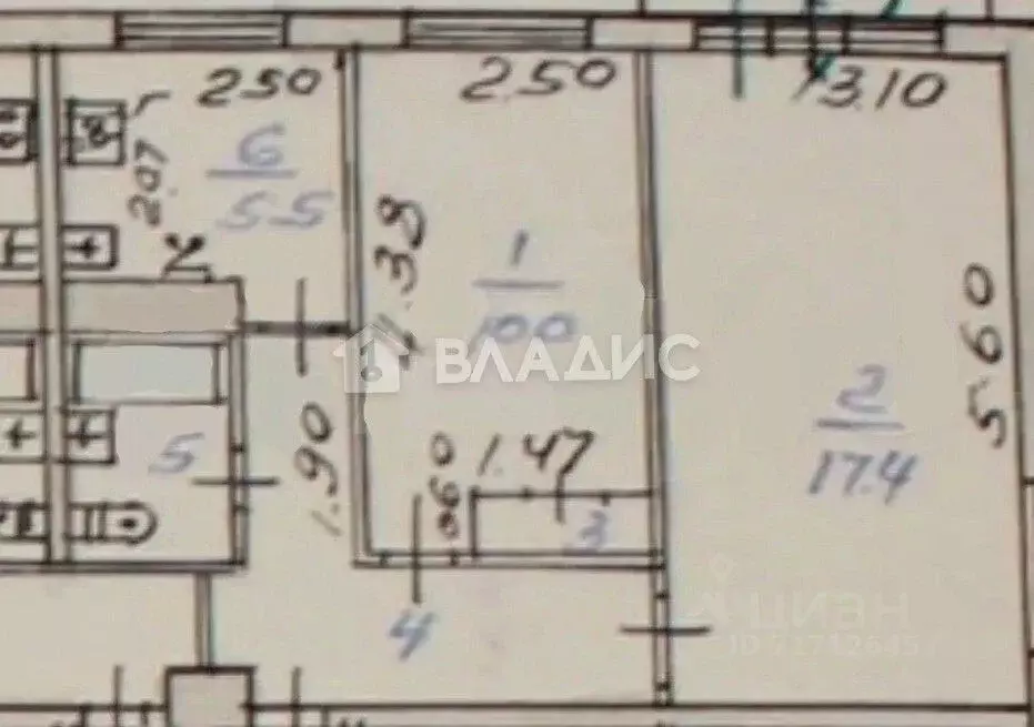 2-к кв. Воронежская область, Воронеж ул. Защитников Родины, 8 (42.0 м) - Фото 2