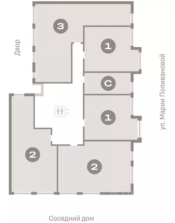 2-к кв. Ханты-Мансийский АО, Сургут 1-й мкр, Нефть жилой комплекс ... - Фото 2