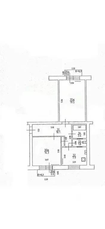 2-к кв. Калининградская область, Калининград Судостроительная ул., 18 ... - Фото 1
