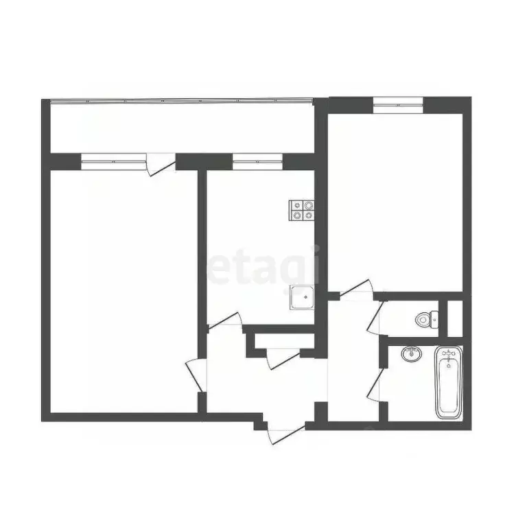 2-к кв. Мордовия, Саранск просп. 60 лет Октября, 49А (47.4 м) - Фото 2