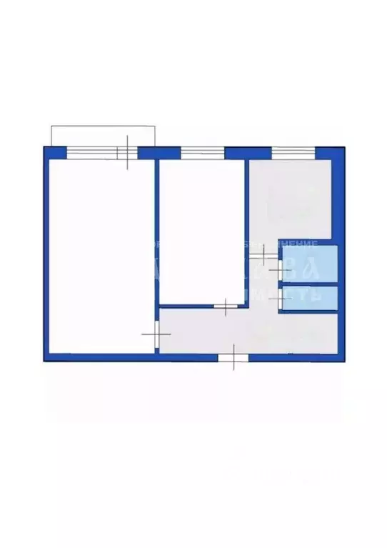 2-к кв. Кемеровская область, Кемерово бул. Строителей, 25Б (44.7 м) - Фото 1