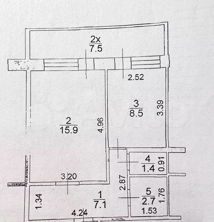 1-к. квартира, 43,1 м, 3/10 эт. - Фото 0