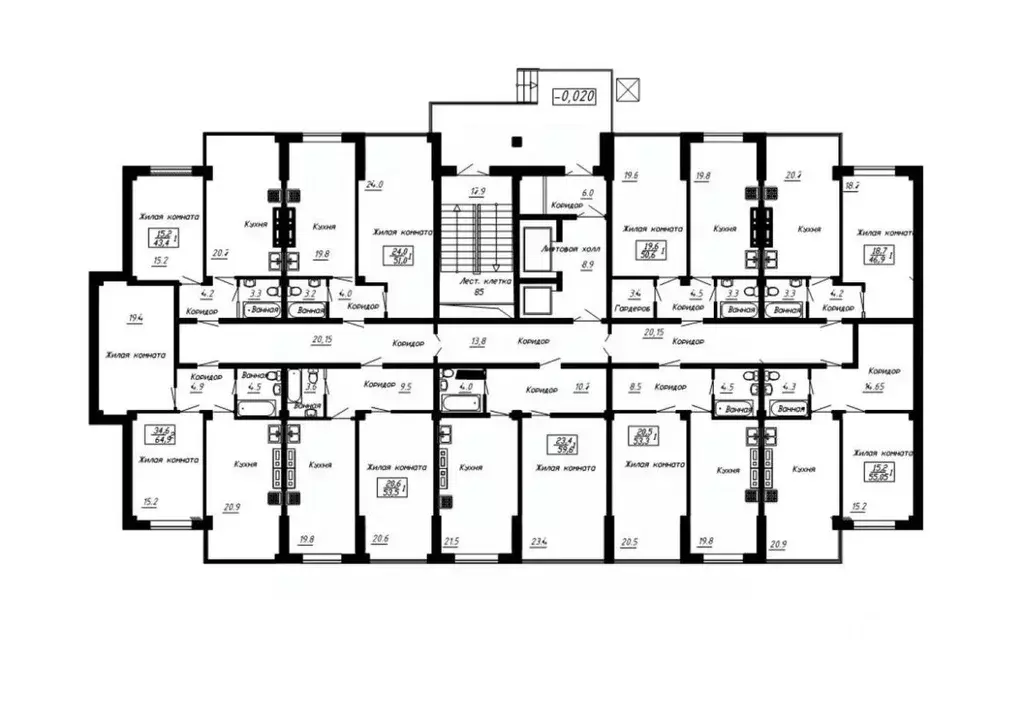 1-к кв. Ставропольский край, Ессентуки  (53.3 м) - Фото 2