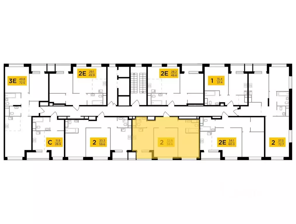 2-к кв. Москва Филатов Луг жилой комплекс, к6 (59.6 м) - Фото 0