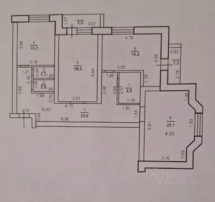 3-к кв. Оренбургская область, Оренбург Салмышская ул., 39/1 (100.0 м) - Фото 2