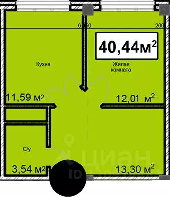 1-к кв. Ставропольский край, Ессентуки ул. Благодатная, 28 (40.44 м) - Фото 0