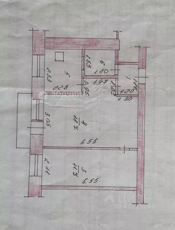 2-к кв. Чувашия, Новочебоксарск Молодежная ул., 9 (41.0 м) - Фото 2