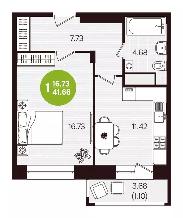 1-к кв. Чувашия, Новочебоксарск ул. Воинов-интернационалистов, поз24 ... - Фото 2