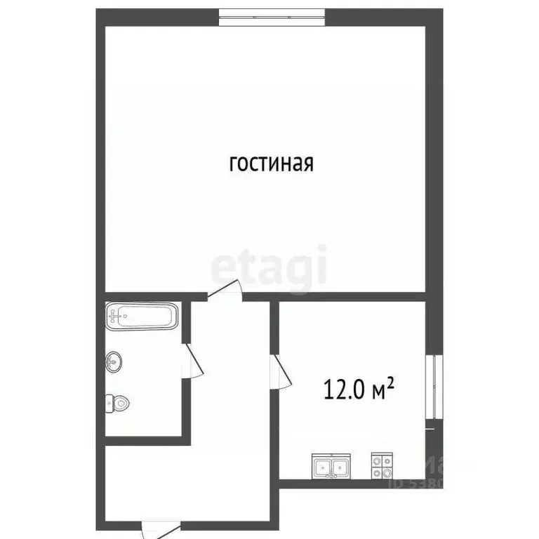 1-к кв. Ростовская область, Ростов-на-Дону Доломановский пер., 128 ... - Фото 2