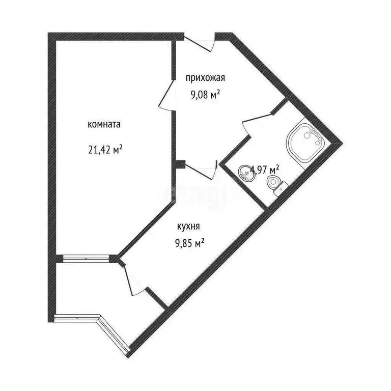 1-комнатная квартира: Краснодар, улица Стасова, 10 (45.8 м) - Фото 0