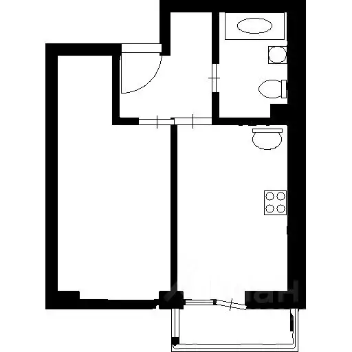 1-к кв. Краснодарский край, Анапа ул. Ивана Голубца, 147 (40.0 м) - Фото 2
