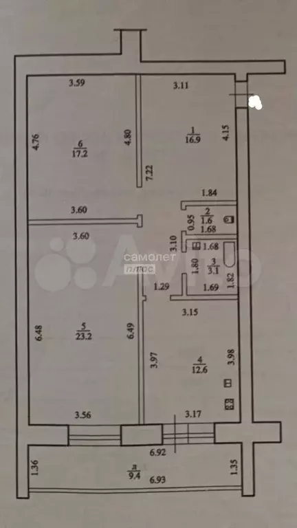 2-к. квартира, 74 м, 1/5 эт. - Фото 0