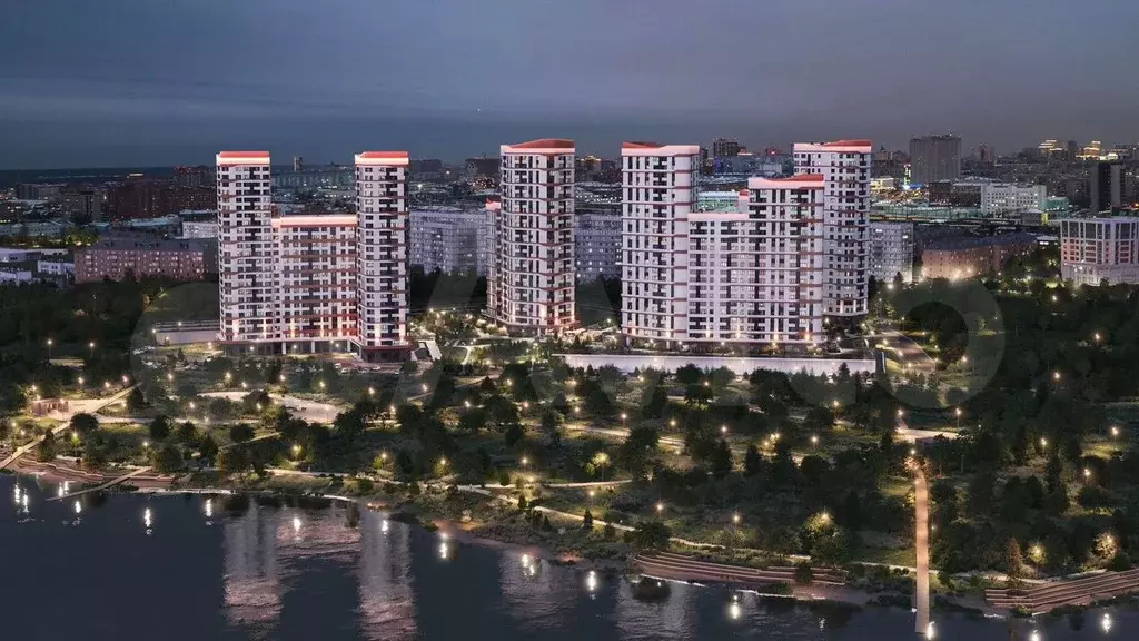 Квартира-студия, 36,1 м, 21/24 эт. - Фото 1