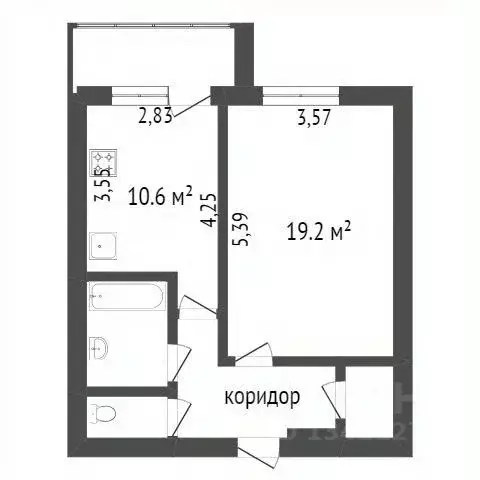 1-к кв. Белгородская область, Белгород ул. 5 Августа, 31 (46.0 м) - Фото 0