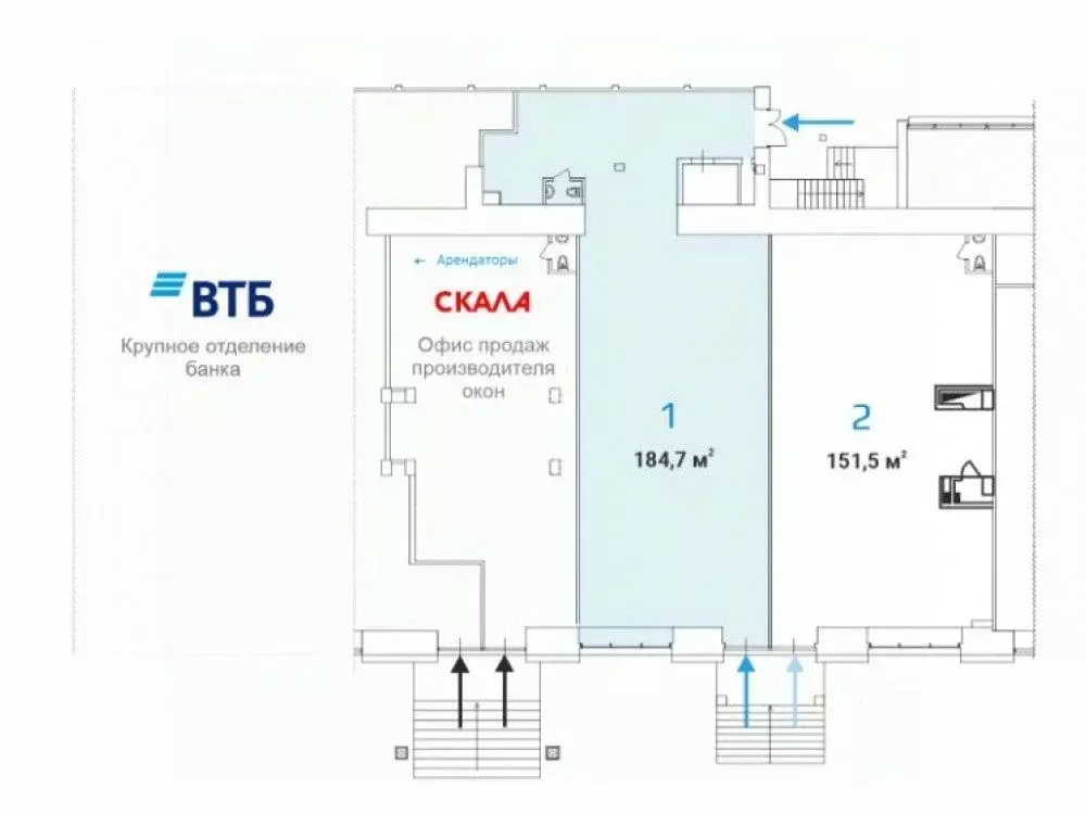Торговая площадь в Москва Звенигородское ш., 18/20к1 (185 м) - Фото 2